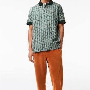 Men's Classic Fit Monogram Print Polo